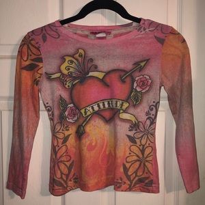 VINTAGE “ATTITUDE” HEART TEE